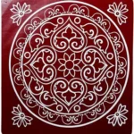 Meroon Rangoli Sticker - Image 4