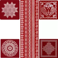 Meroon Rangoli Sticker