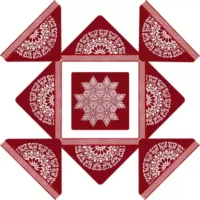Meroon Rangoli Sticker