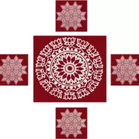 Meroon Rangoli Sticker