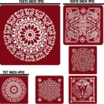 Meroon Rangoli Sticker - Image 2