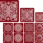 Meroon Rangoli Sticker