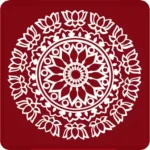 Meroon Rangoli Sticker - Image 3