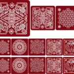 Meroon Rangoli Sticker