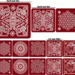 Meroon Rangoli Sticker - Image 2