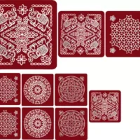 Meroon Rangoli Sticker