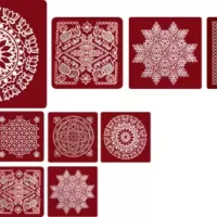 Meroon Rangoli Sticker
