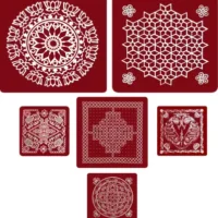 Meroon Rangoli Sticker