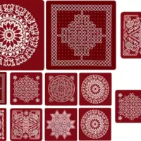 Meroon Rangoli Sticker