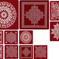 Meroon Rangoli Sticker