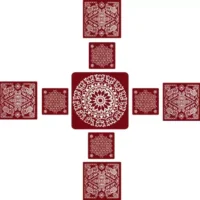 Meroon Rangoli Sticker