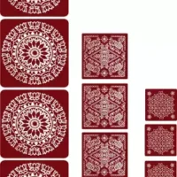 Meroon Rangoli Sticker