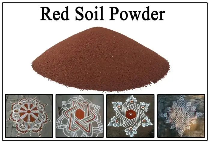 ABS Herbals:  Red Soil Powder/Semman/Red Sand for Rangoli Design/Semman Kolamavu/Brown Soil for Rangoli Design /Red Sand Powder/Brown Soil Powder(500gm) - Image 3