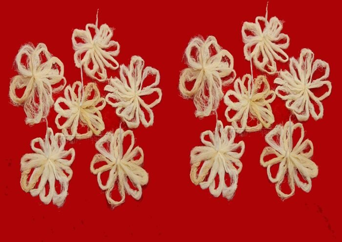 ABS Herbals : Thamari Thandu Thiri/ Thamara Lotus Kamal Steam Wicks Diya for Puja Lotus stem Wicks for Diya Watti Diya Jyoti Batti for Puja Diya batti puja Flower Wicks diyas (Pack of 12)