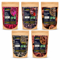 ABS Herbals Dry Rose Petals,Hibiscus,Reetha,Dry Amla, Dry Shikakai (500Gm)